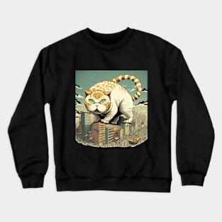 Oh sheets! it's Catzilla Crewneck Sweatshirt